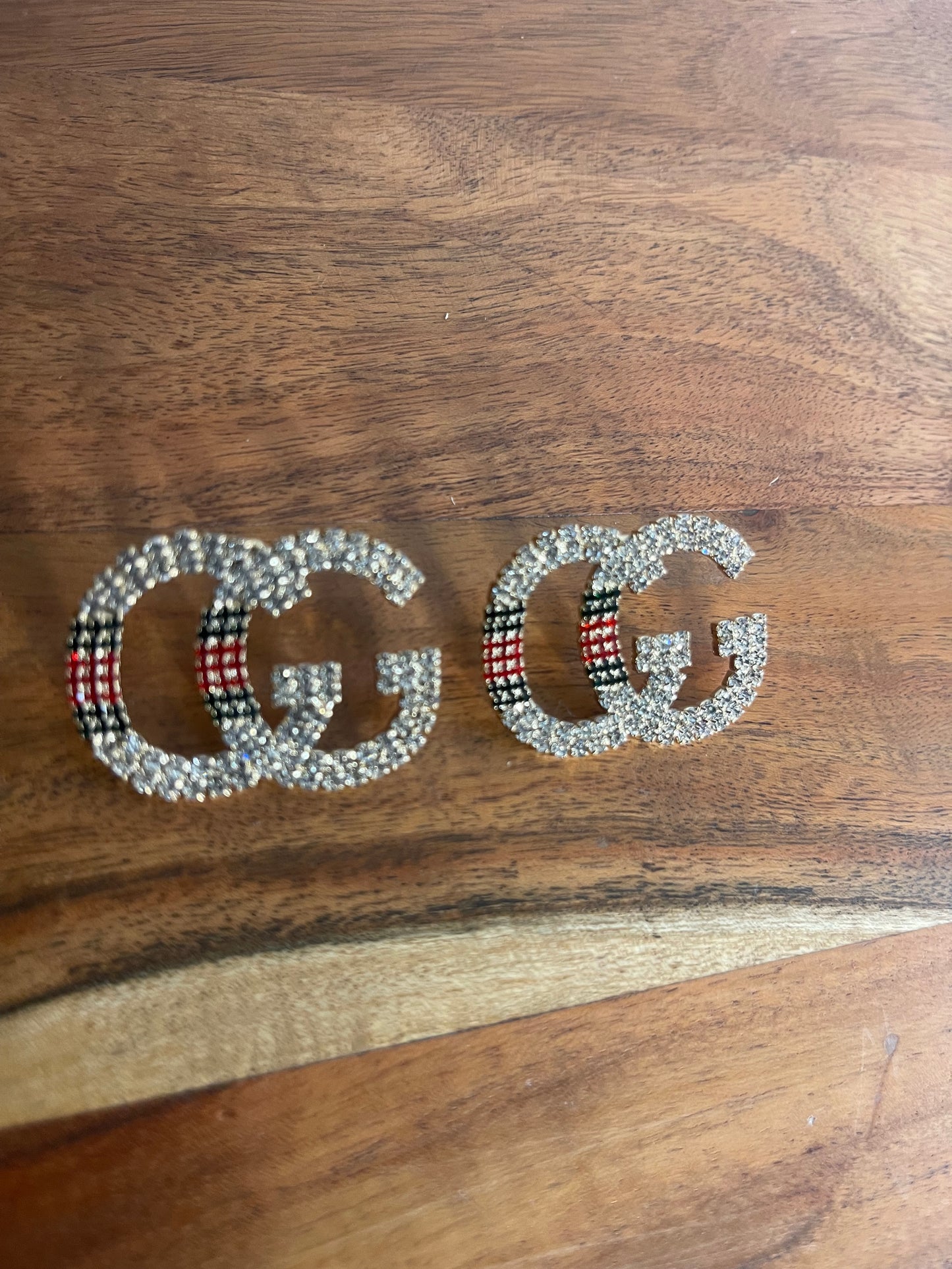 Double GG Bling Rhinestone Earrings