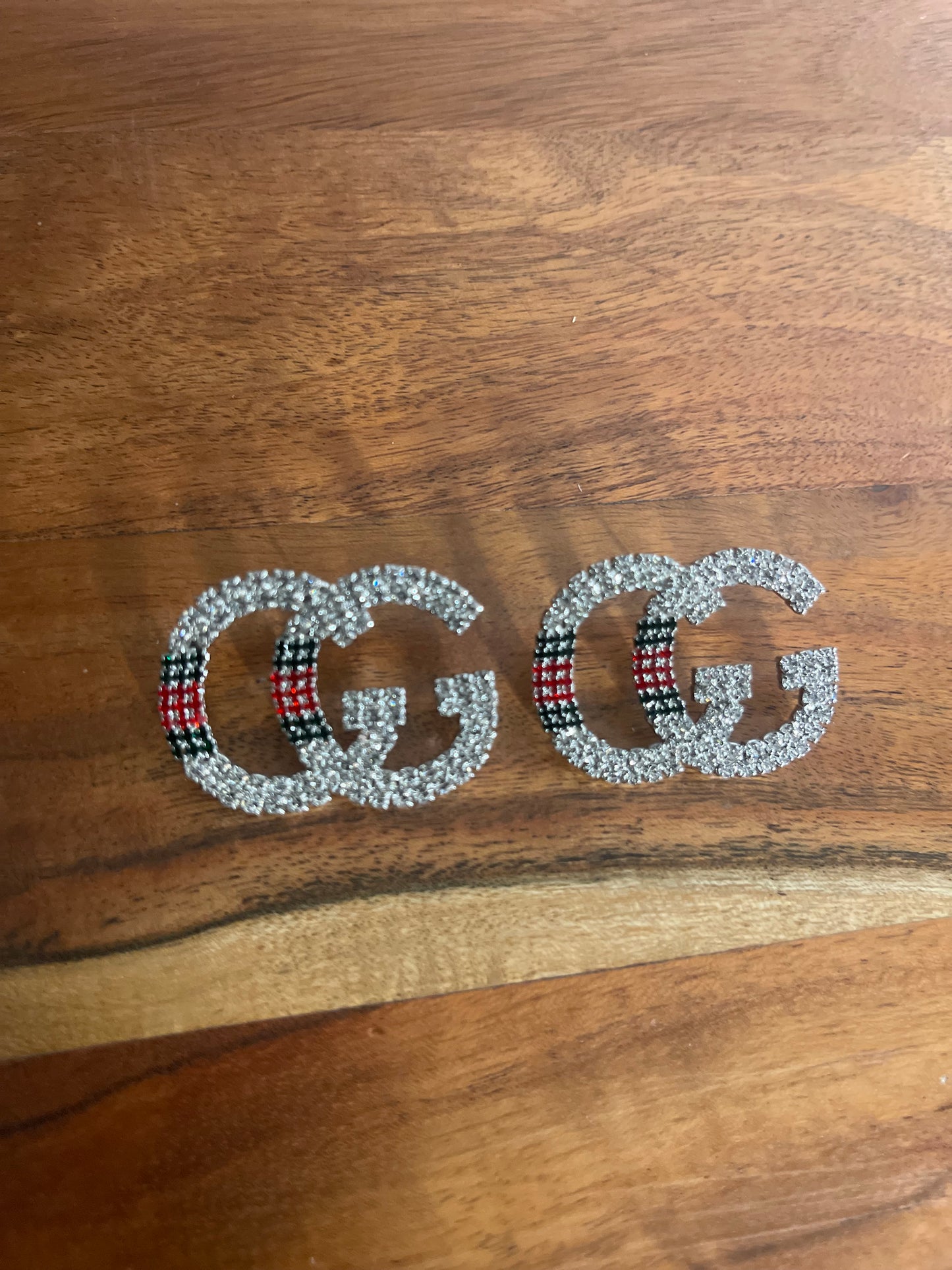 Double GG Bling Rhinestone Earrings