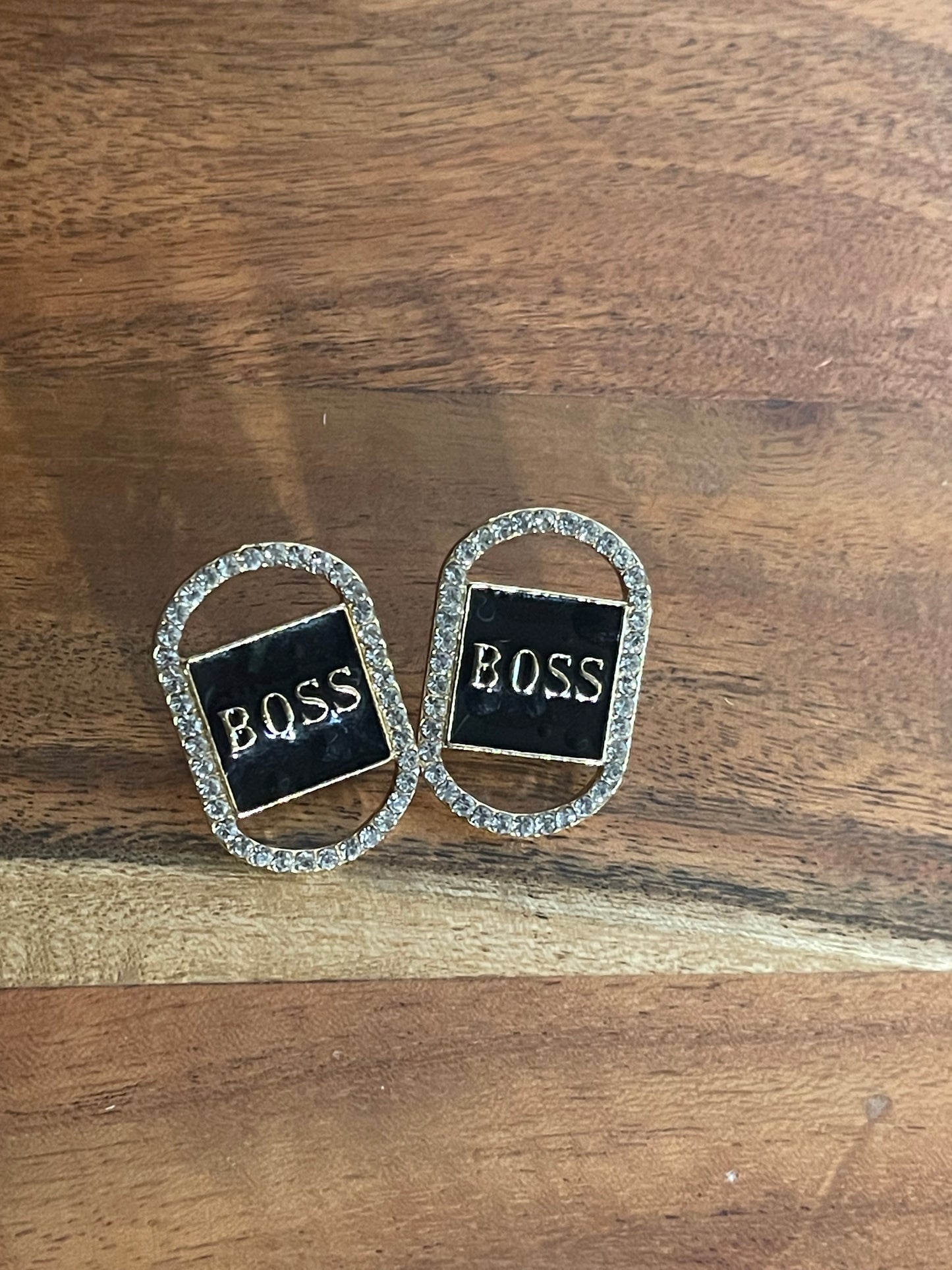 Boss Diamond or Pearls Stud Earrings