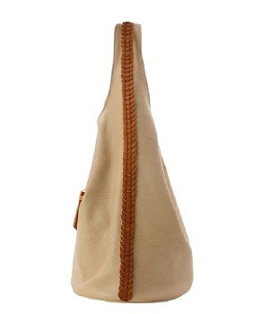 Saddle Shoulder Bag “Stone”