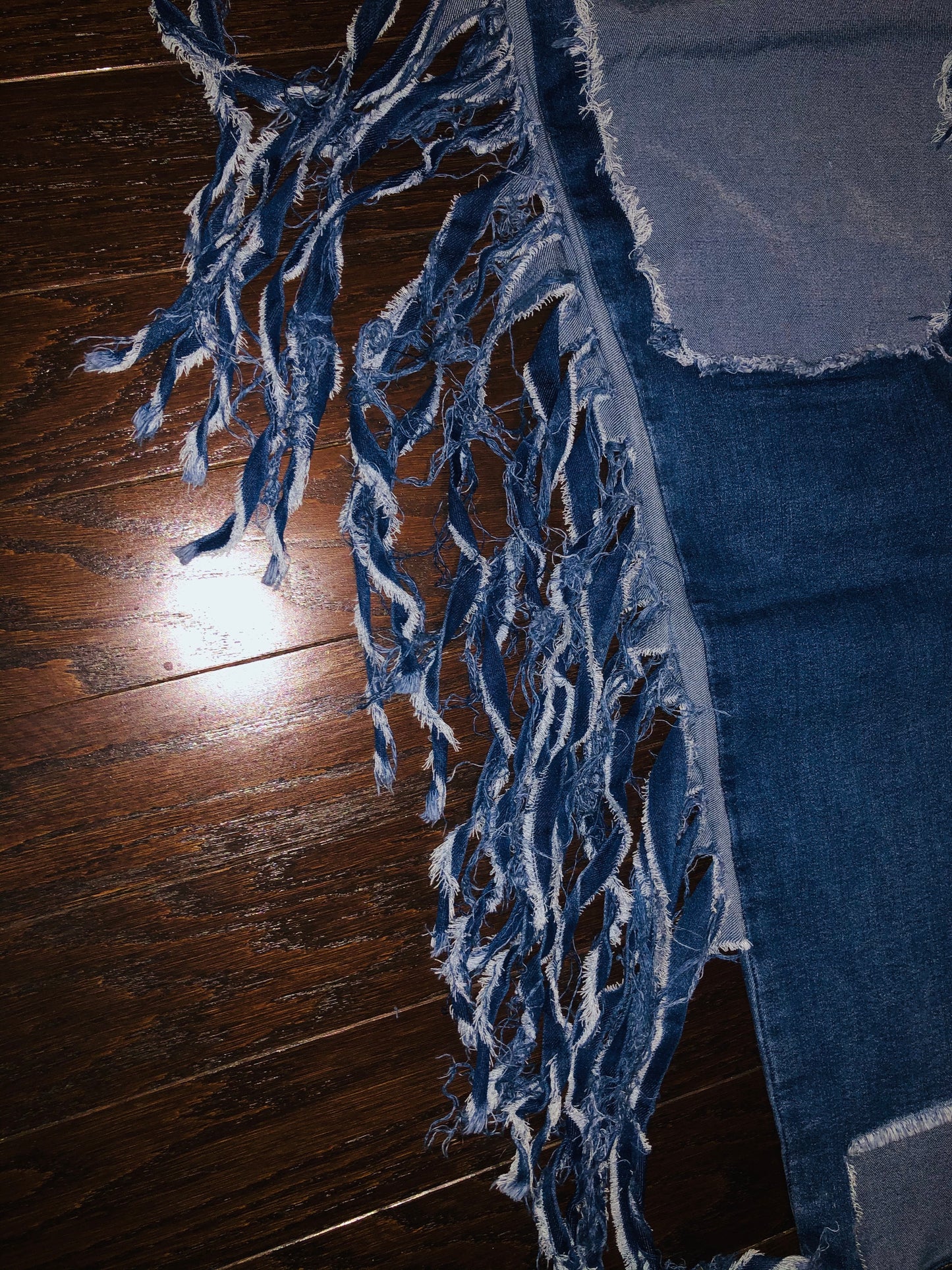 Fringe Ripped Jeans