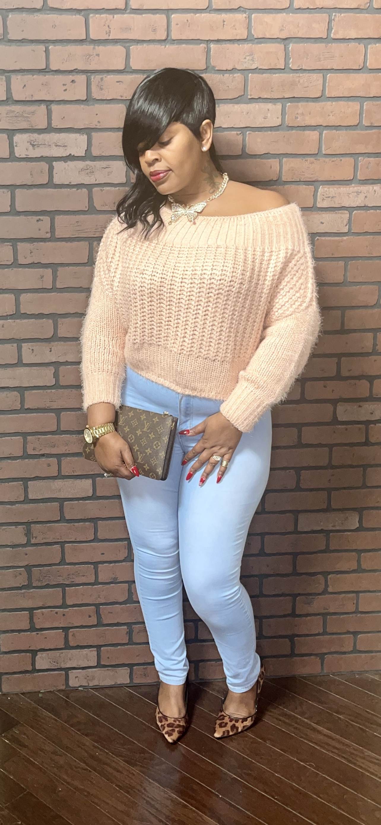 Light Hight Waisted  Stretch Skinny Jeans