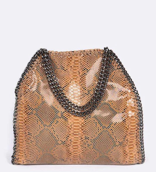 Sizzling Snake Print Purse