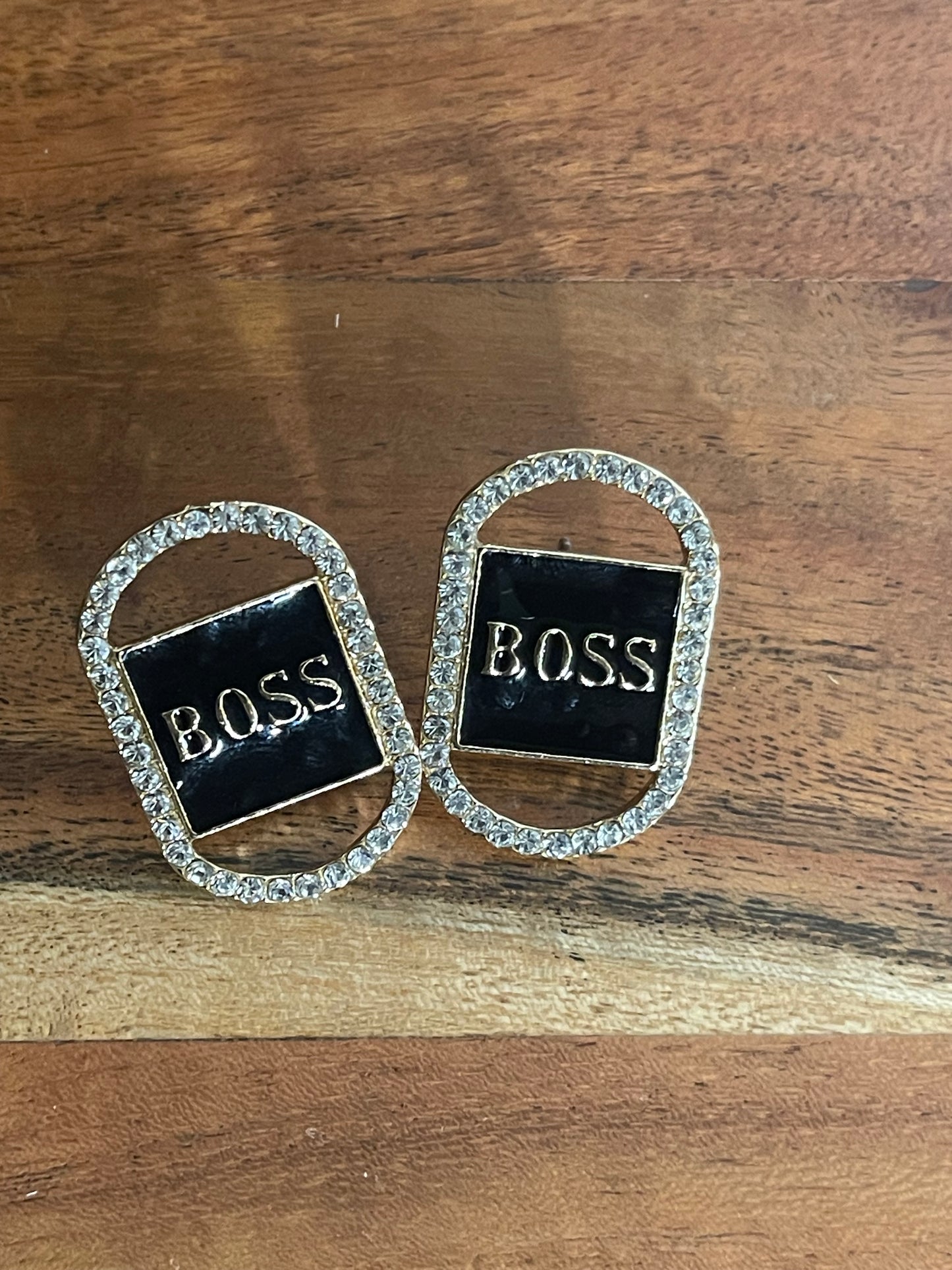Boss Diamond or Pearls Stud Earrings