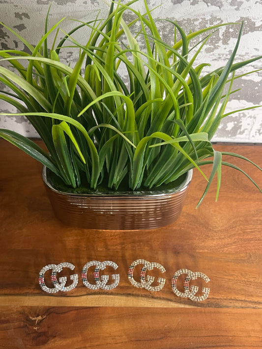 Double GG Bling Rhinestone Earrings