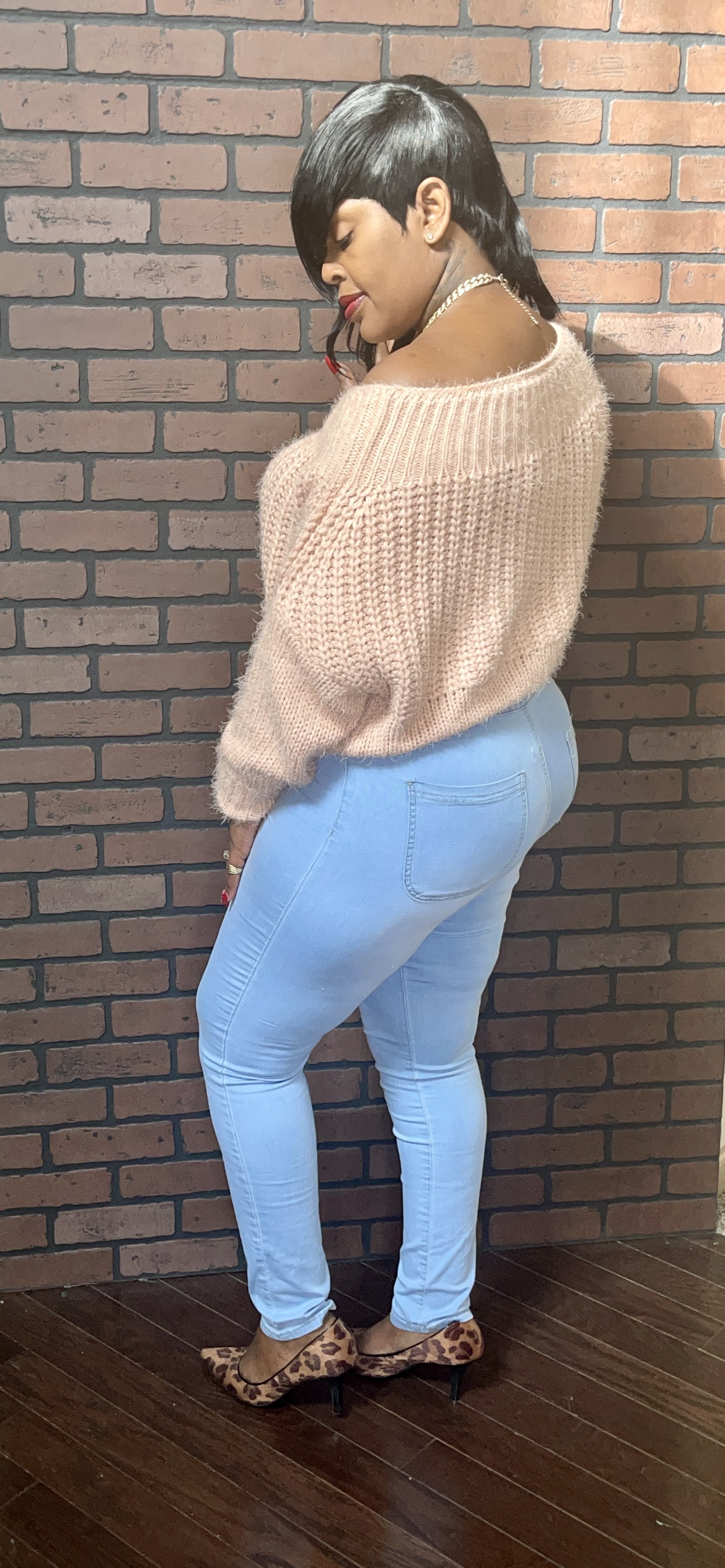 Light Hight Waisted  Stretch Skinny Jeans