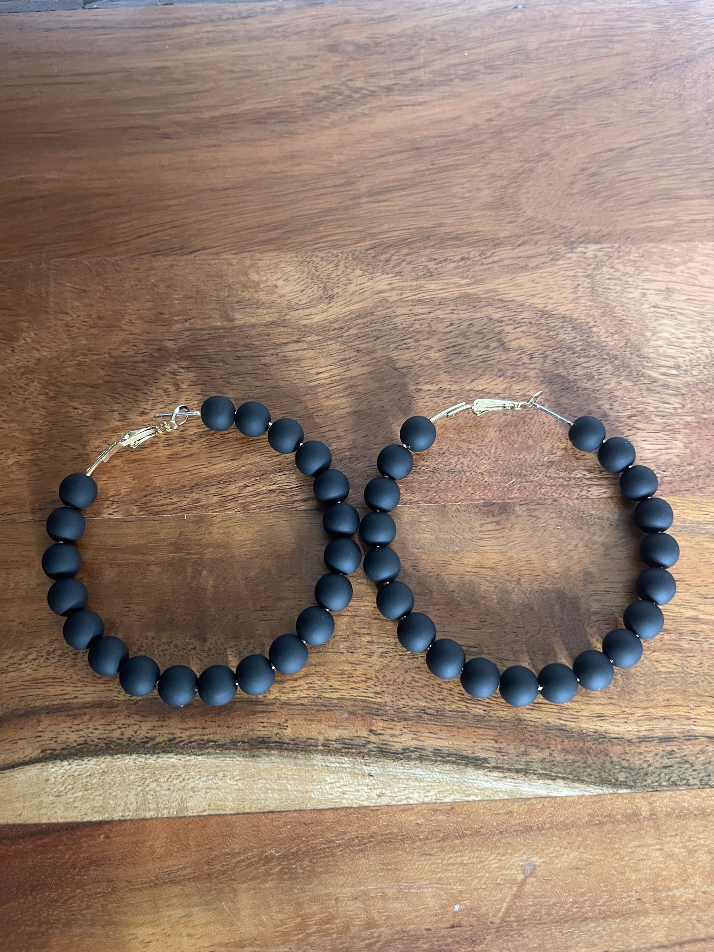 Beaded Hoop Earrings