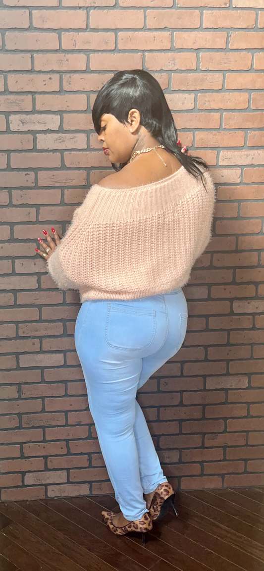 Light Hight Waisted  Stretch Skinny Jeans