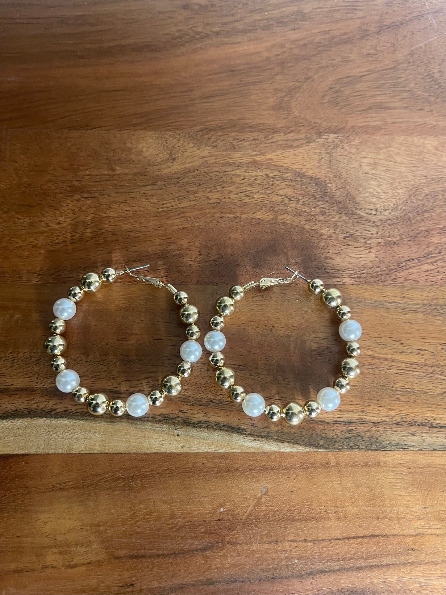 Beaded Hoop Earrings